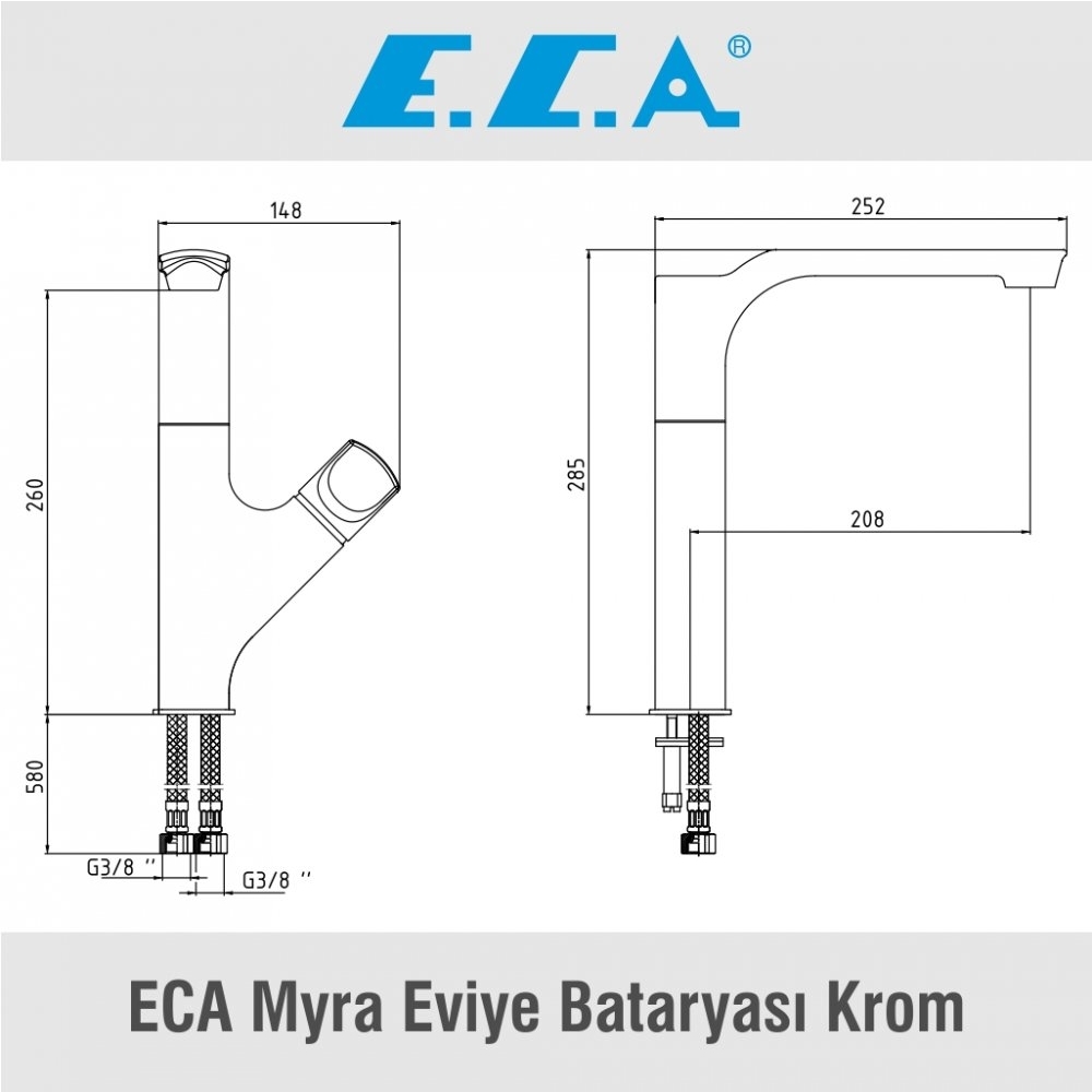 ECA Myra Eviye Bataryası Krom, 102118063H