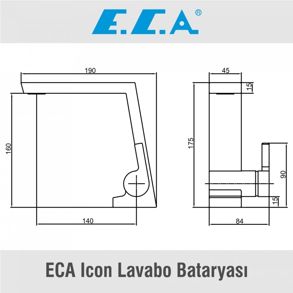 ECA Icon Lavabo Bataryası, 102188037H