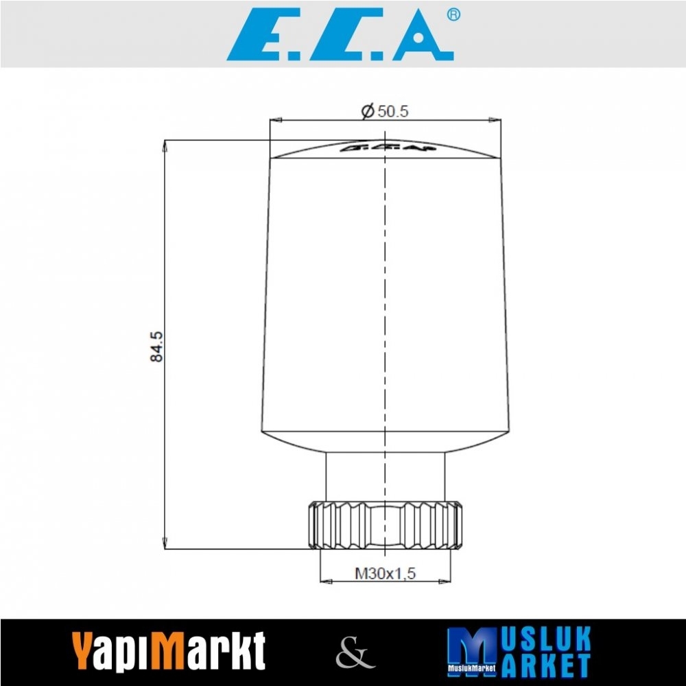 ECA Akıllı Elektronik Termostatik Köşe Radyatör Vanası, 602120963