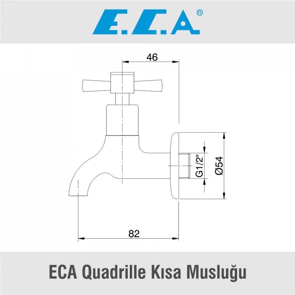 ECA Quadrille Kısa Musluğu, 102109439