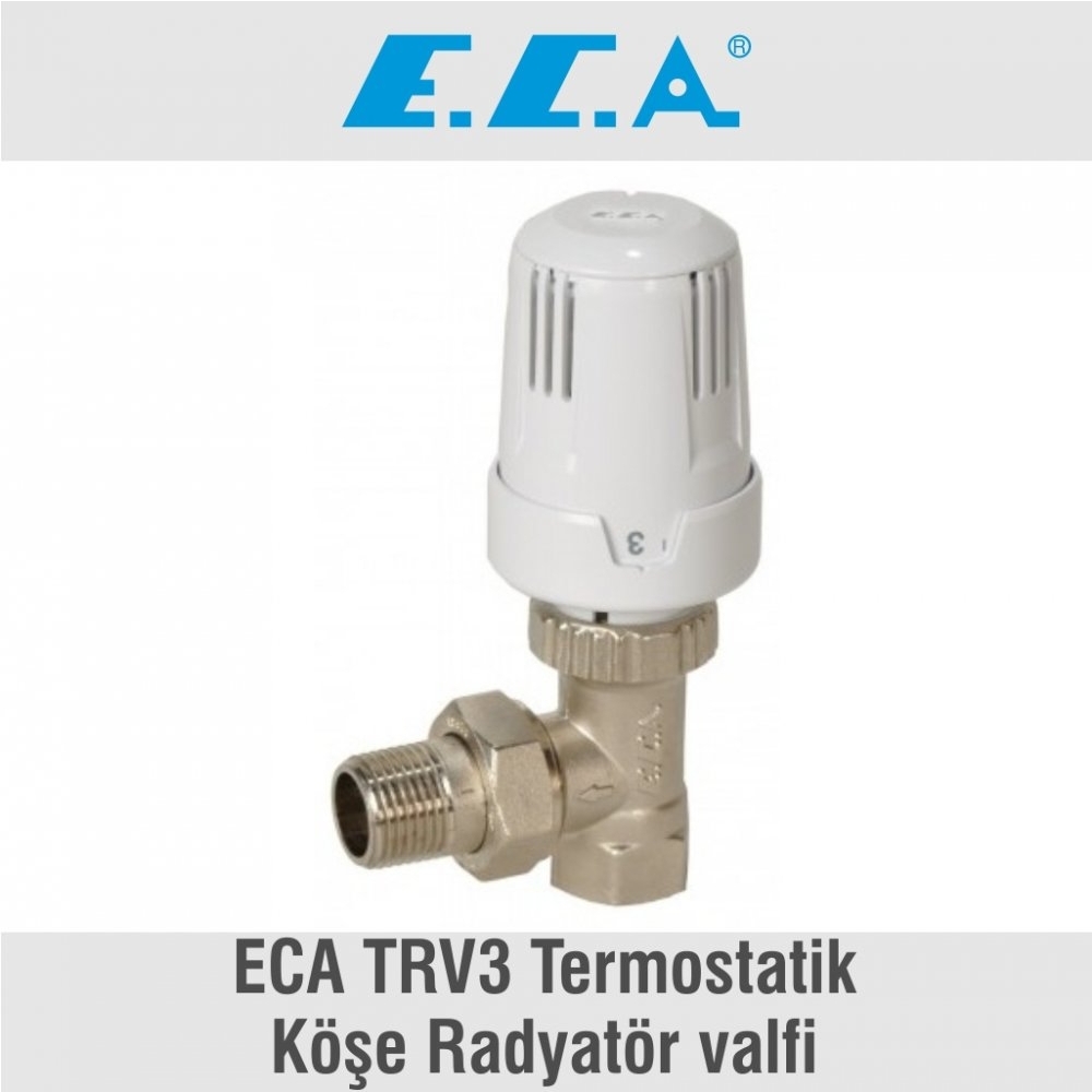ECA TRV3 Termostatik Köşe Radyatör valfi 1/2, 602120531