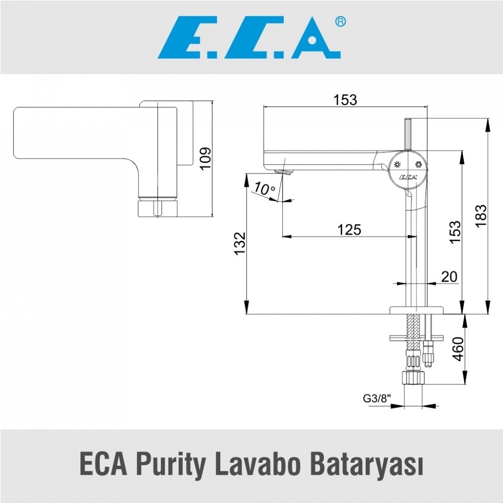 ECA Purity Lavabo Bataryası, 102188038H